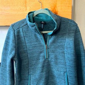 Kuhl Women’s Quarter-Zip Sweater. Teal. Size Medium